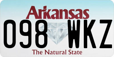 AR license plate 098WKZ