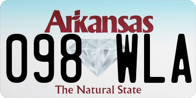 AR license plate 098WLA