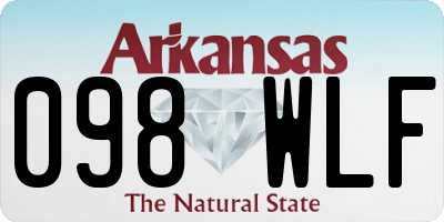 AR license plate 098WLF