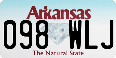 AR license plate 098WLJ