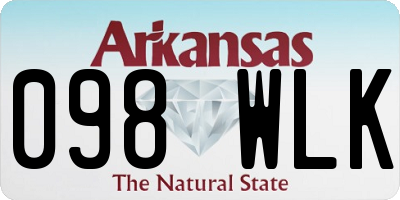 AR license plate 098WLK