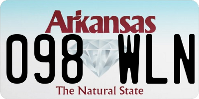 AR license plate 098WLN