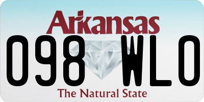 AR license plate 098WLO