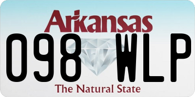 AR license plate 098WLP