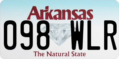 AR license plate 098WLR