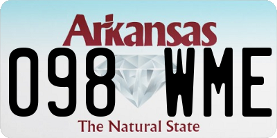 AR license plate 098WME