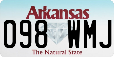 AR license plate 098WMJ