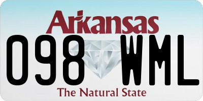 AR license plate 098WML