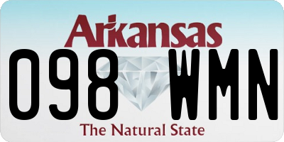 AR license plate 098WMN