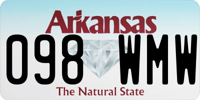 AR license plate 098WMW