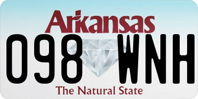 AR license plate 098WNH