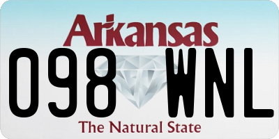 AR license plate 098WNL