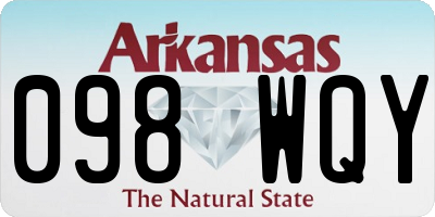 AR license plate 098WQY
