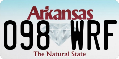AR license plate 098WRF