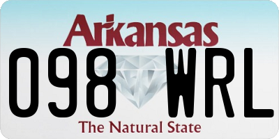 AR license plate 098WRL