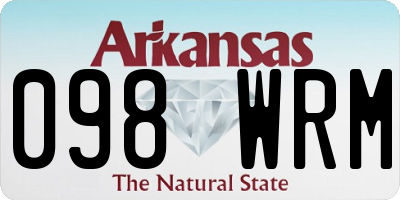 AR license plate 098WRM