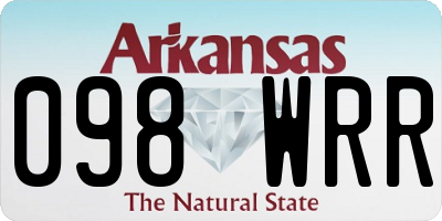 AR license plate 098WRR