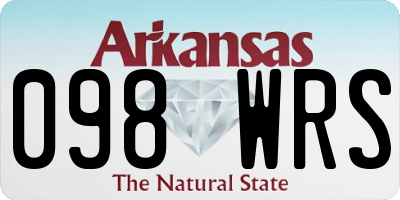 AR license plate 098WRS