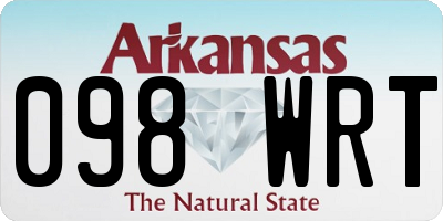 AR license plate 098WRT