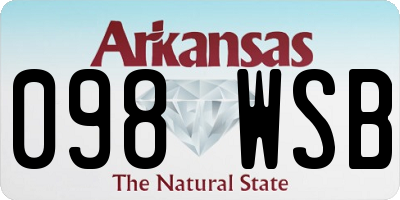 AR license plate 098WSB