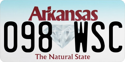 AR license plate 098WSC