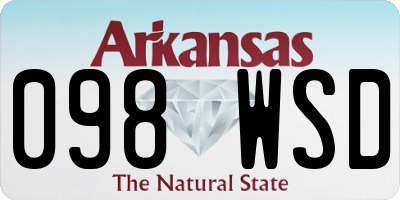 AR license plate 098WSD