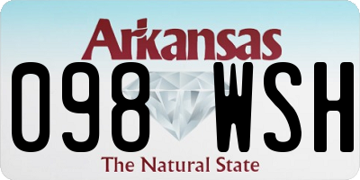 AR license plate 098WSH
