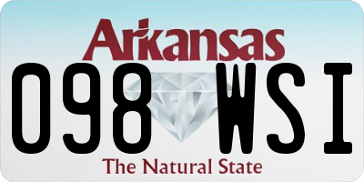 AR license plate 098WSI