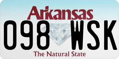 AR license plate 098WSK
