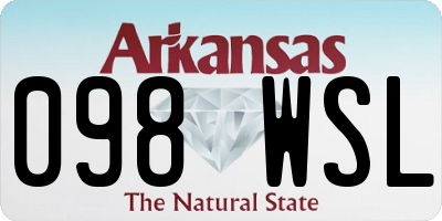 AR license plate 098WSL