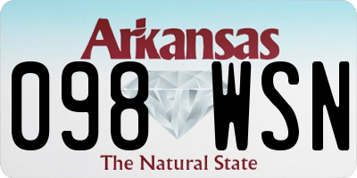 AR license plate 098WSN