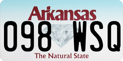 AR license plate 098WSQ