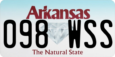 AR license plate 098WSS