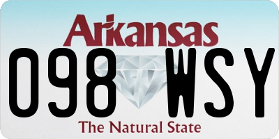 AR license plate 098WSY