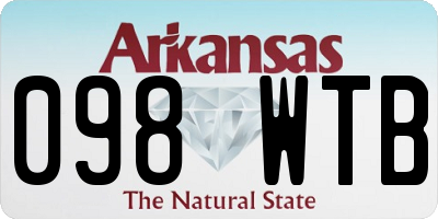 AR license plate 098WTB