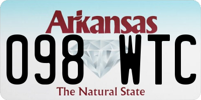 AR license plate 098WTC