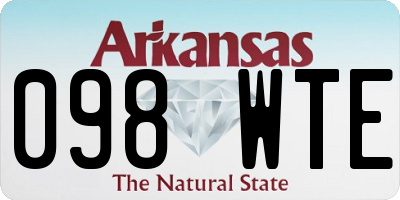 AR license plate 098WTE
