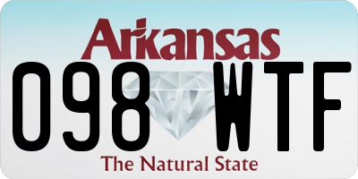 AR license plate 098WTF