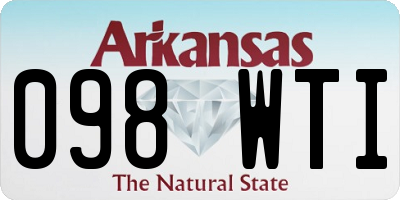 AR license plate 098WTI