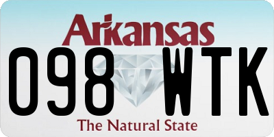 AR license plate 098WTK