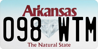 AR license plate 098WTM