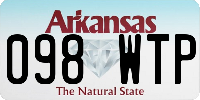 AR license plate 098WTP