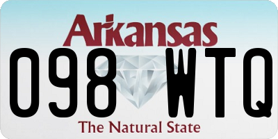 AR license plate 098WTQ