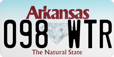 AR license plate 098WTR