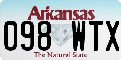 AR license plate 098WTX