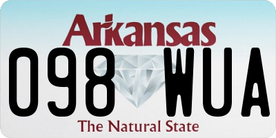 AR license plate 098WUA