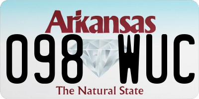 AR license plate 098WUC