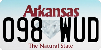 AR license plate 098WUD