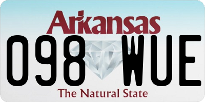 AR license plate 098WUE