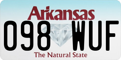 AR license plate 098WUF